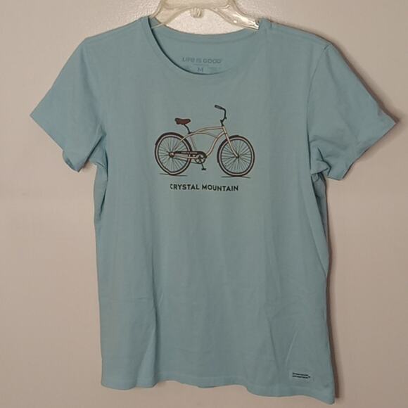 NWT Life is Good Women's Medium Crusher Lite Crystal Mountain T-shirt. Atleisure - Picture 1 of 9